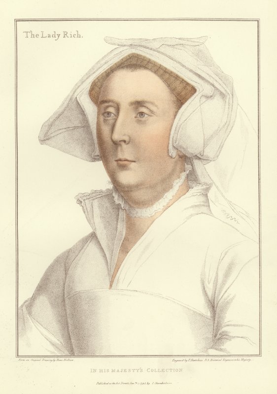 Elżbieta, Lady Rich (akwatinta) autorstwa Hans Holbein der Jüngere