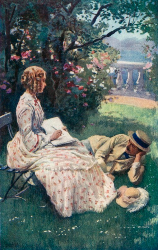 Ilustracja do dobrych żon autorstwa Louisy M Alcott autorstwa Harold Copping