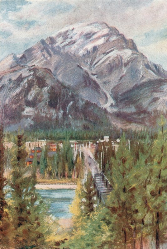Góra Kaskadowa, Banff autorstwa Harold Copping