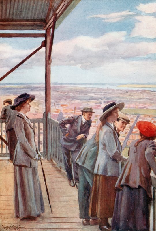 Z punktu widokowego, Mount Royal, Montreal autorstwa Harold Copping