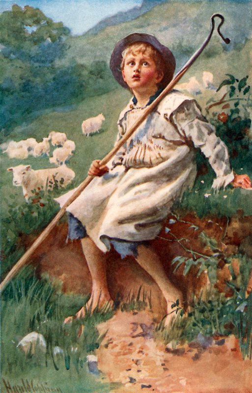 Piosenka pasterza autorstwa Harold Copping