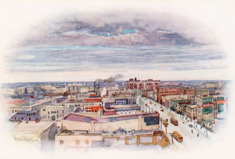 Winnipeg, z budynków Union Bank autorstwa Harold Copping
