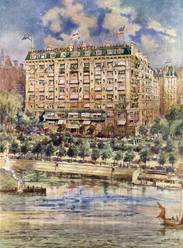 Nad rzeką hotelu Savoy autorstwa Harold Oakley