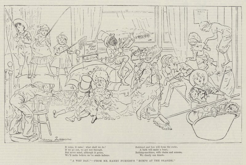 Mokry dzień autorstwa Harry Furniss