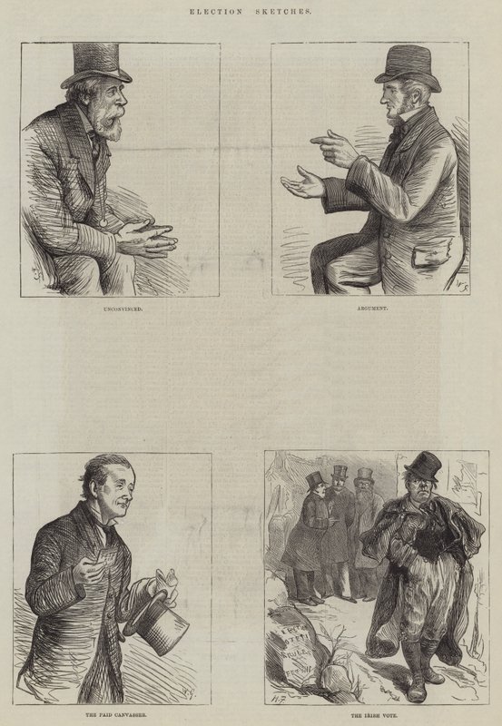 Szkice wyborcze autorstwa Harry Furniss