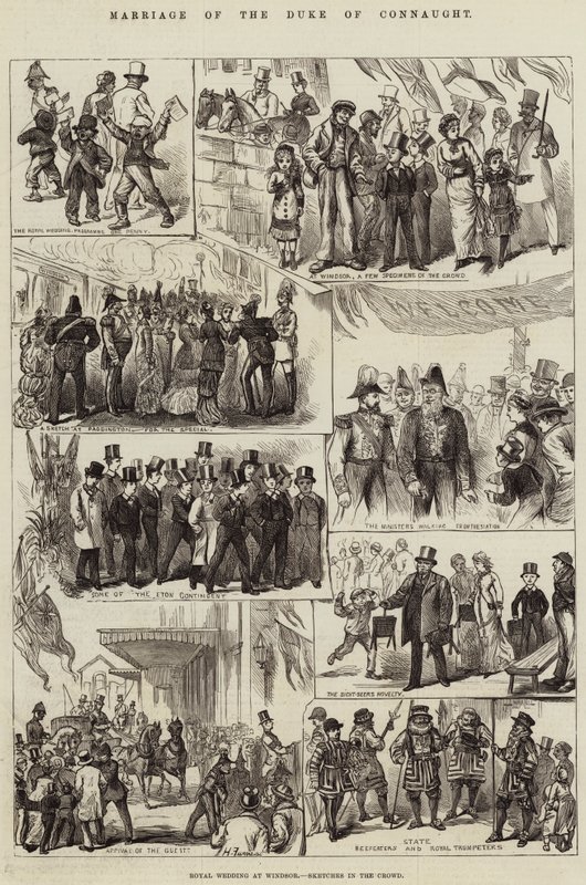 Małżeństwo księcia Connaught autorstwa Harry Furniss