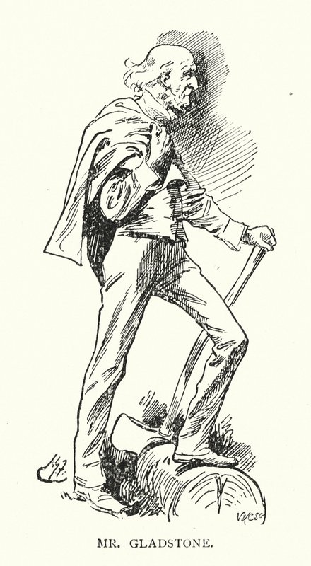 Pan Gladstone (litografia) autorstwa Harry (after) Furniss