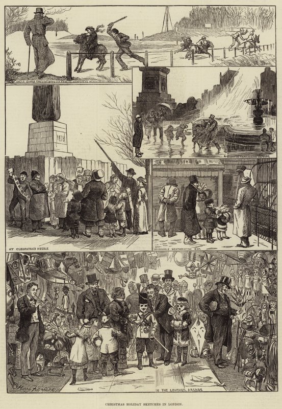 Świąteczne szkice w Londynie autorstwa Harry Furniss