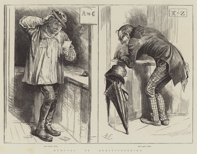Humory wyborcze autorstwa Harry Furniss