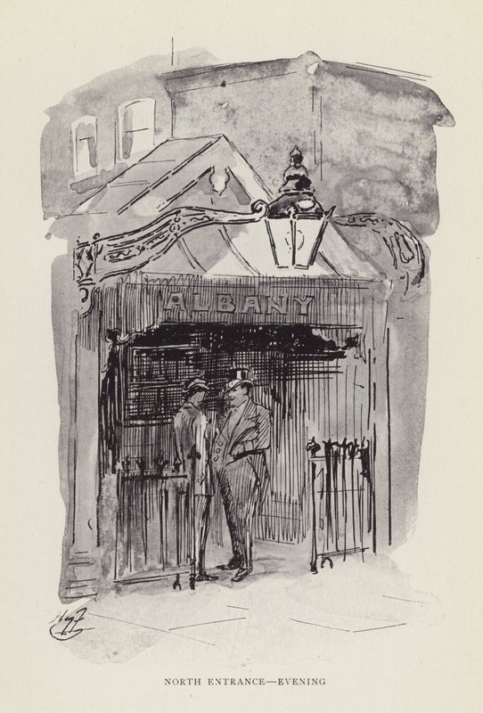 Wejście północne, wieczór autorstwa Harry Furniss