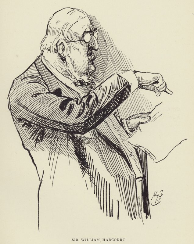 Sir William Harcourt autorstwa Harry Furniss