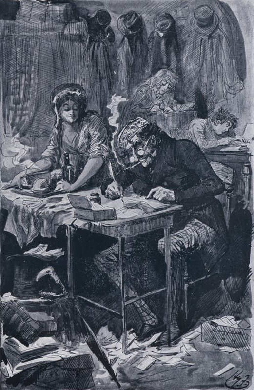Pisarz listów błagających (lito) autorstwa Harry Furniss
