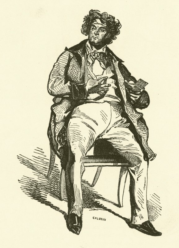 Agent teatralny (grafika) autorstwa Henri Bonaventure (after) Monnier