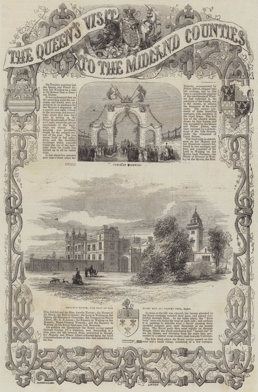 Wizyta królowej w hrabstwach Midland autorstwa Henry Anelay
