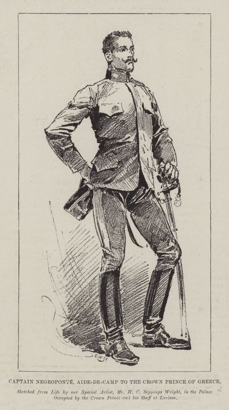 Kapitan Negroponte, adiutant tronu Grecji autorstwa Henry Charles Seppings Wright