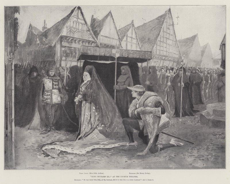 Król Ryszard III, w Teatrze Liceum autorstwa Henry Charles Seppings Wright