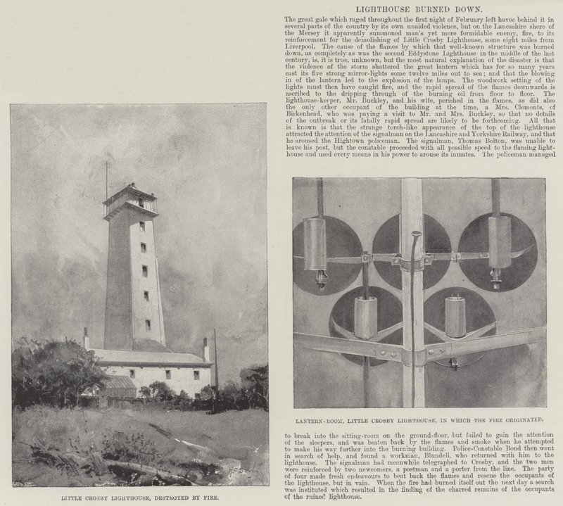 Spłonęła latarnia morska autorstwa Henry Charles Seppings Wright