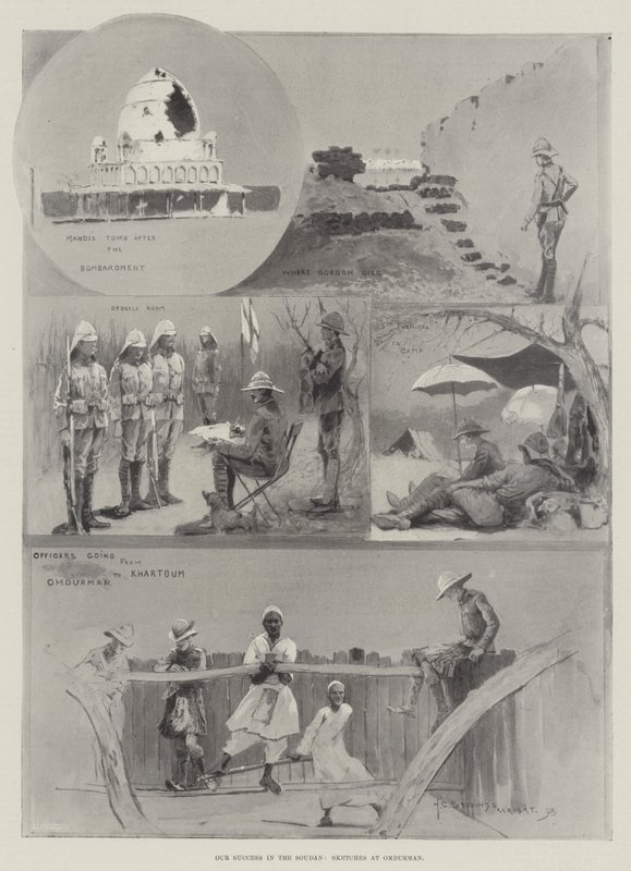 Nasz sukces w Soudan, Szkice w Omdurman autorstwa Henry Charles Seppings Wright