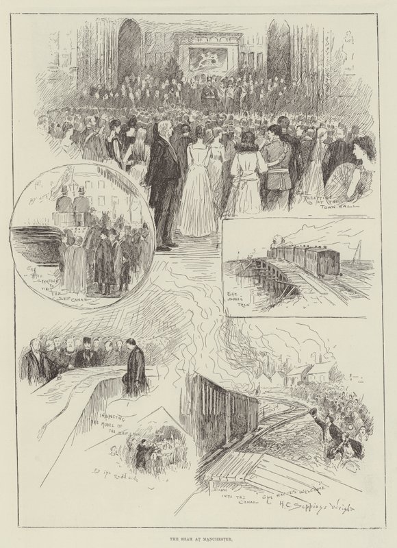 Szach w Manchesterze autorstwa Henry Charles Seppings Wright