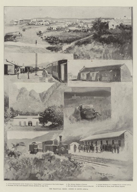 Kryzys w Transwalu, Sceny w Afryce Południowej autorstwa Henry Charles Seppings Wright