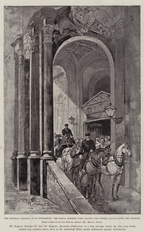 Ślub Mikołaja II, cara Rosji autorstwa Henry Charles Seppings Wright