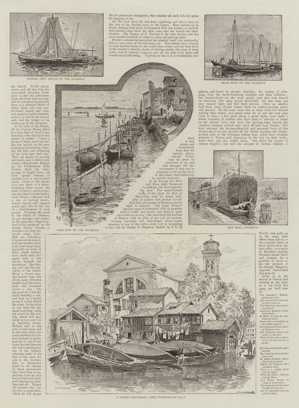Łodzie Wenecji autorstwa Henry Edward Tidmarsh