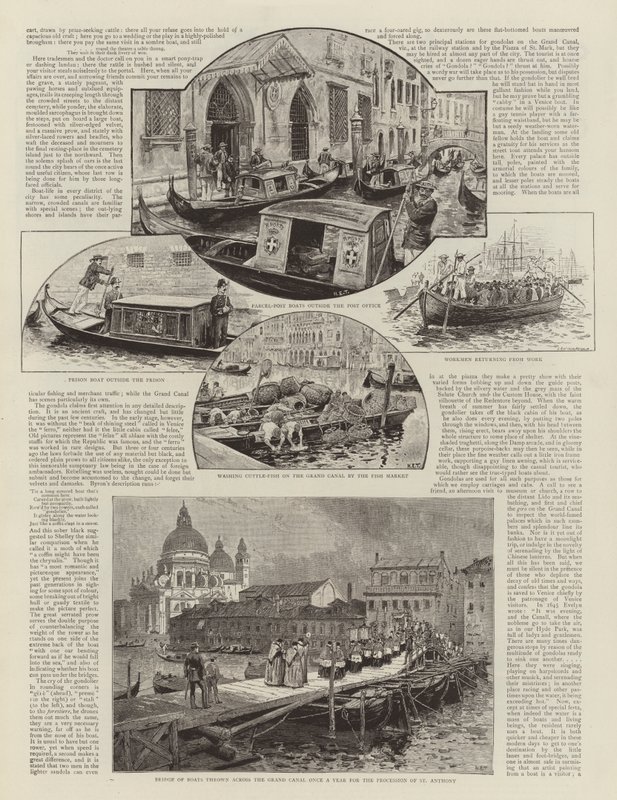 Łodzie Wenecji autorstwa Henry Edward Tidmarsh