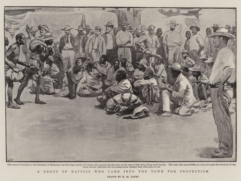 Obrona Bulawayo autorstwa Henry Marriott Paget