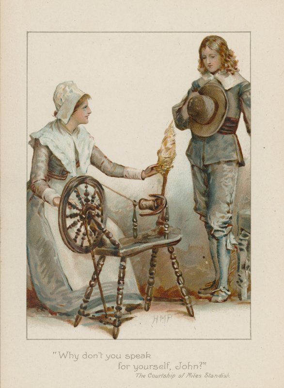 Dlaczego nie mówisz sam za siebie, John (chromolitho) autorstwa Henry Marriott Paget