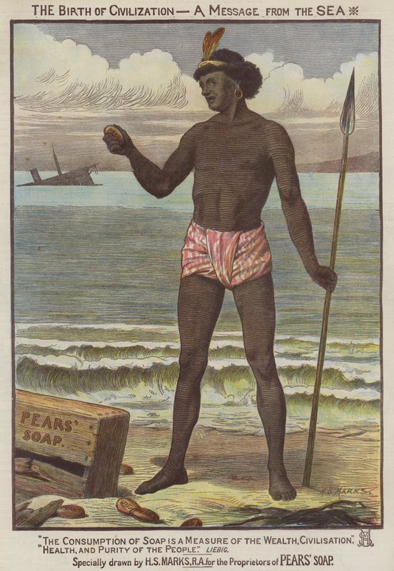reklama, mydło gruszkowe (chromolitho) autorstwa Henry Stacey Marks