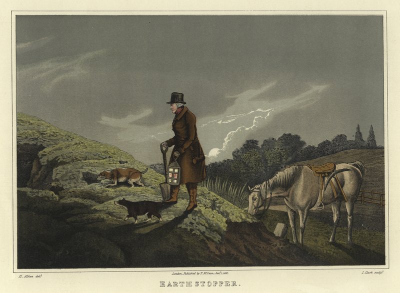 Zatyczka do ziemi (chromolitho) autorstwa Henry Thomas Alken