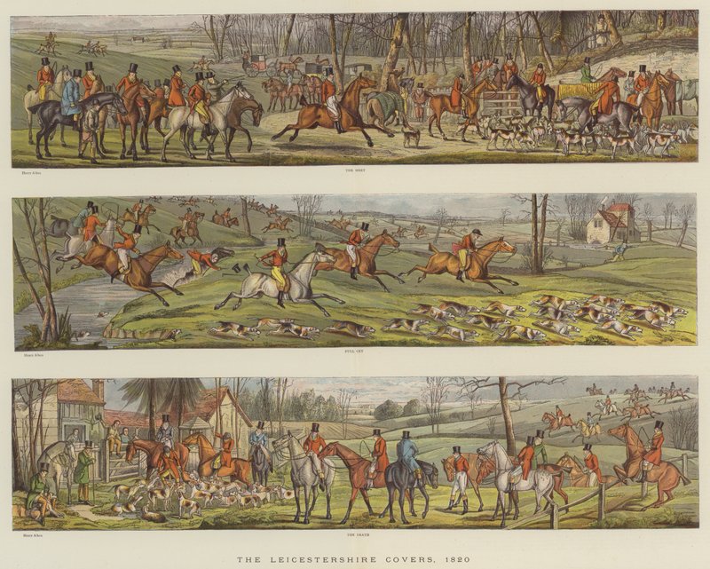 Okładki Leicestershire, 1820 (chromolitho) autorstwa Henry Thomas Alken