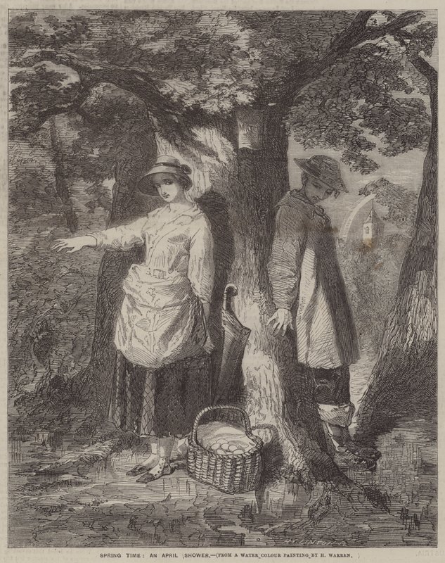Wiosna, kwietniowy prysznic autorstwa Henry Warren