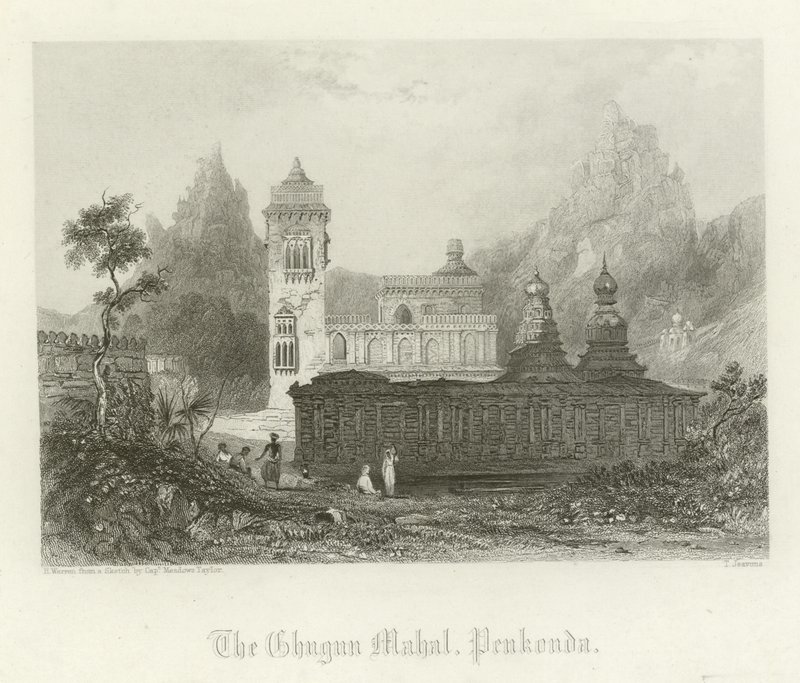 Ghugun Mahal, Penukonda, Indie autorstwa Henry Warren