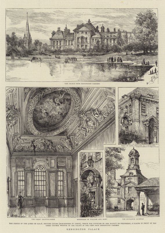 Pałac Kensington autorstwa Henry William Brewer