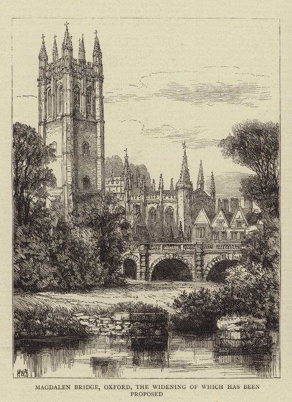 Most Magdalen, Oxford, którego poszerzenie zostało zaproponowane autorstwa Henry William Brewer