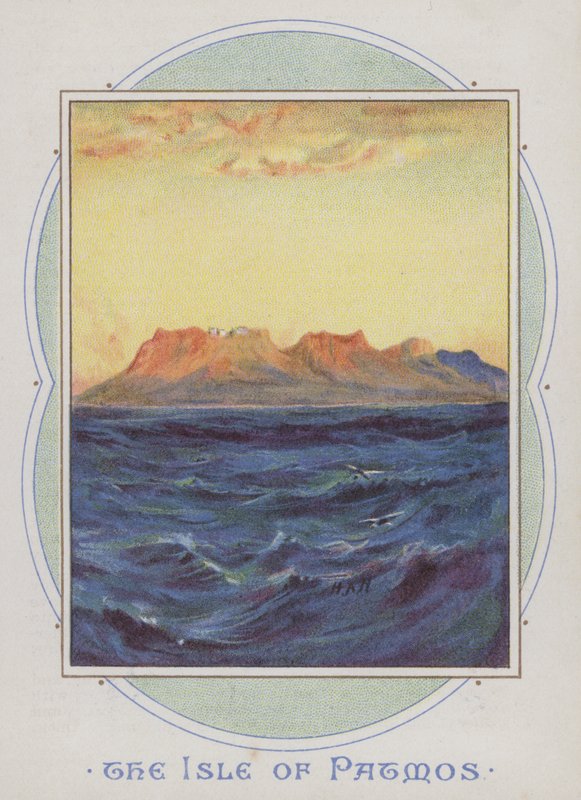 Wyspa Patmos (chromolitho) autorstwa Henry Andrew Harper