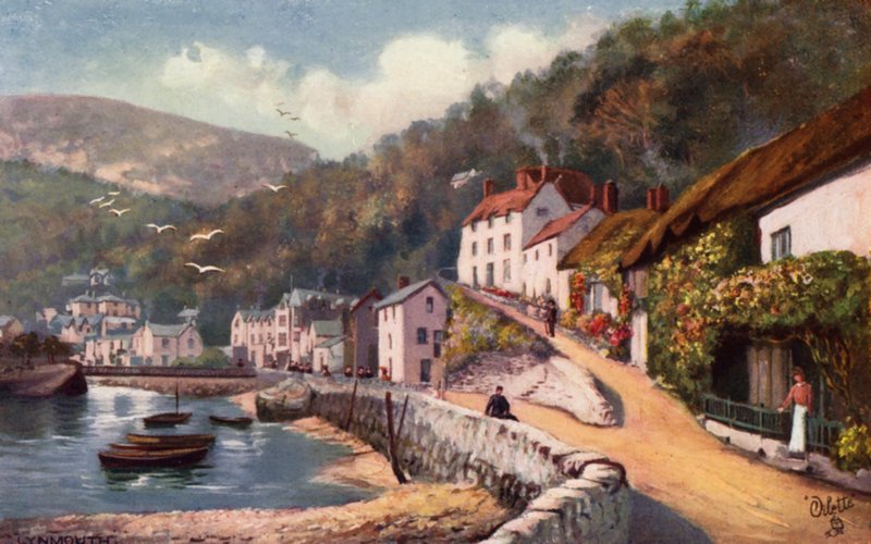 Lynmouth (druk kolorowy) autorstwa Henry B. (after) Wimbush