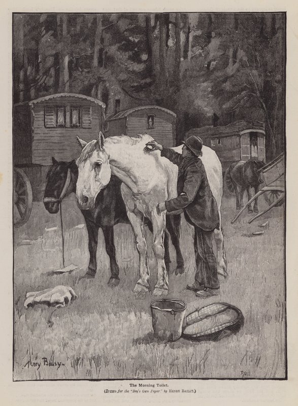 Poranna toaleta (grawerunek) autorstwa Henry Bailey