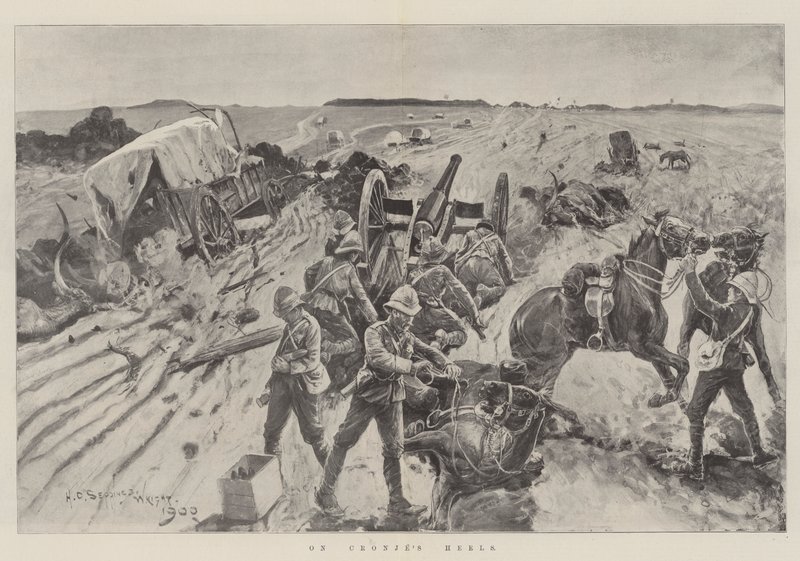 Na piętach Cronje autorstwa Henry Charles Seppings Wright