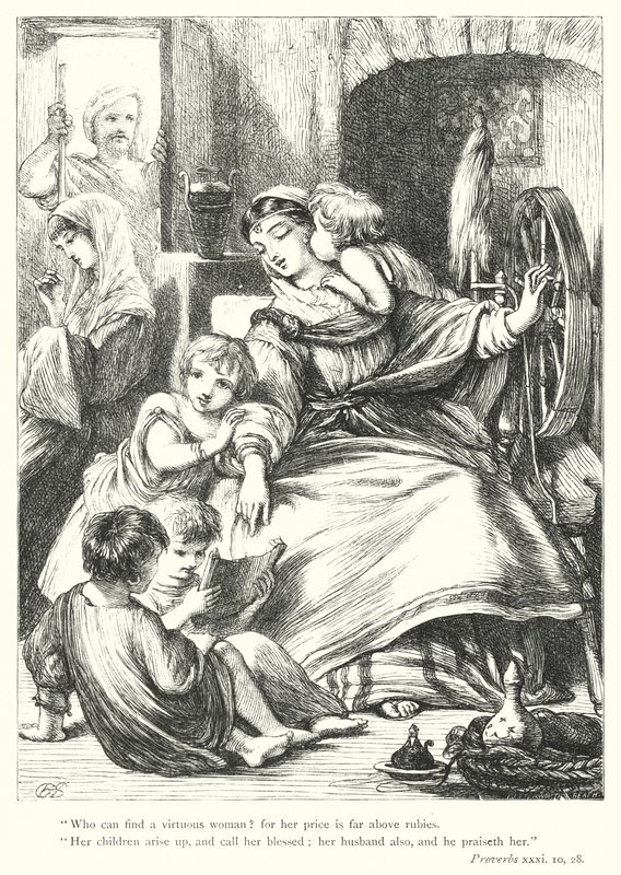 Znakomita kobieta (rycina) autorstwa Henry Courtney (after) Selous