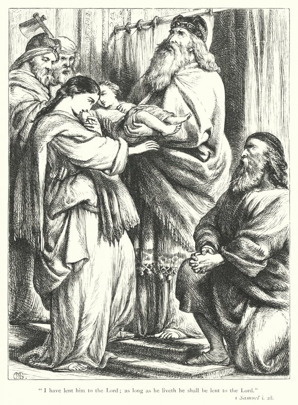 Prezentacja Samuela (rycina) autorstwa Henry Courtney (after) Selous