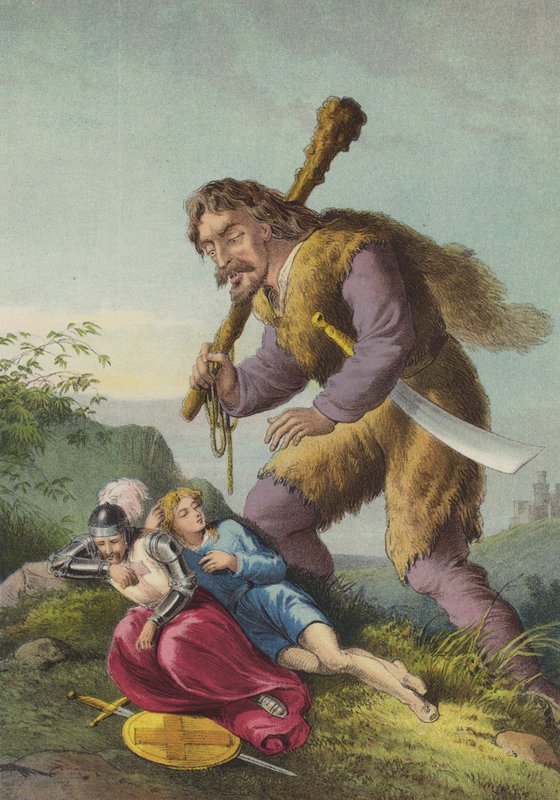 Olbrzymia Rozpacz (chromolitho) autorstwa Henry Courtney Selous