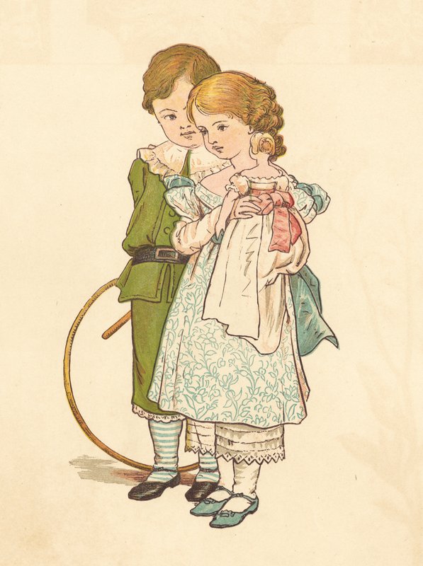 Zaloty ludzi (kolor lito) autorstwa Henry Hetherington Emmerson