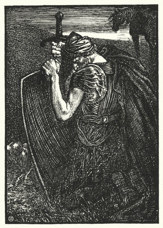 Wiersz Matthew Arnolda: Sohrab i Rustum (grafika) autorstwa Henry Ospovat