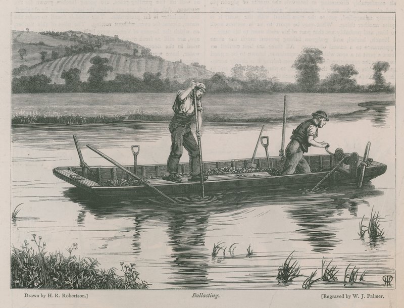 Balastowanie na Tamizie autorstwa Henry Robert Robertson