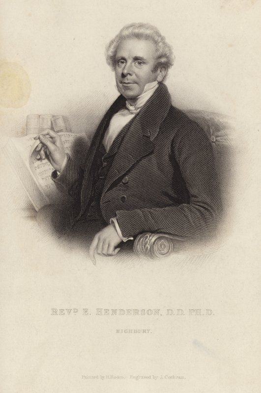 Wielebny Ebenezer Henderson autorstwa Henry Room