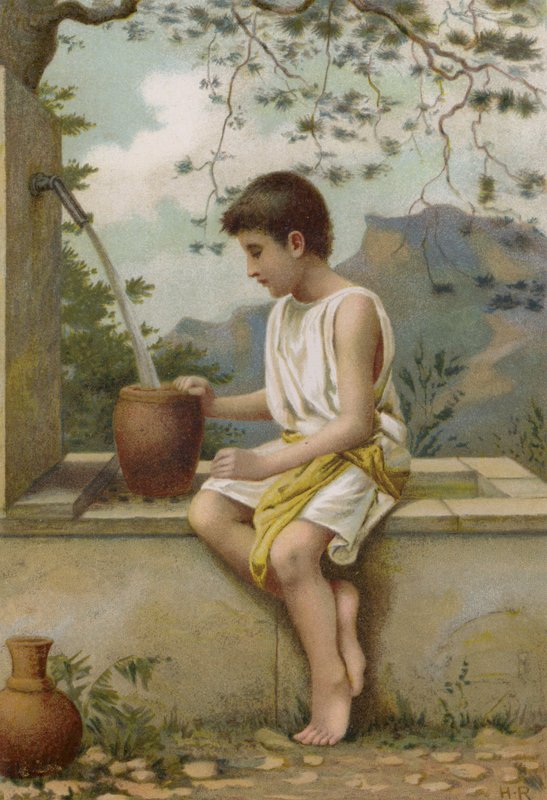 Benjamin (chromolitho) autorstwa Henry Ryland