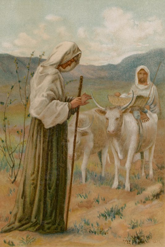 Hannah i Samuel (chromolitho) autorstwa Henry Ryland