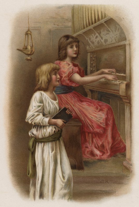 Hymn Poranny (kolor lito) autorstwa Henry Ryland